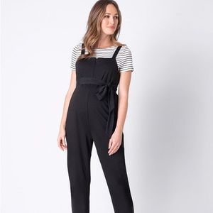 Seraphine Black Maternity & Nursing Overalls